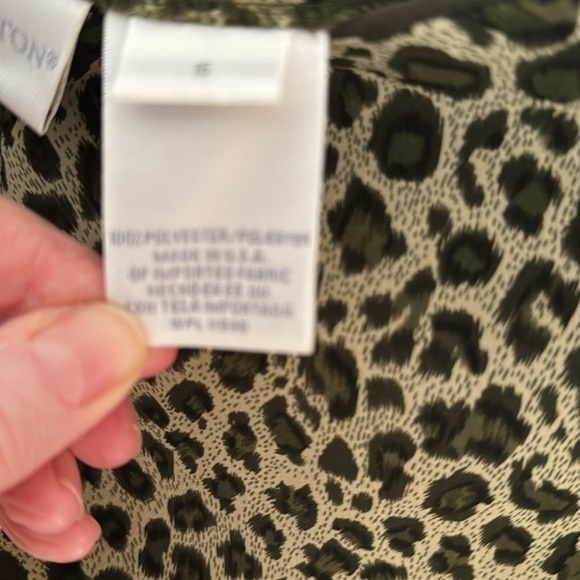 NWT SZ 16 Leopard Print Wrap Women's Skirt Worthington - Picture 5 of 5